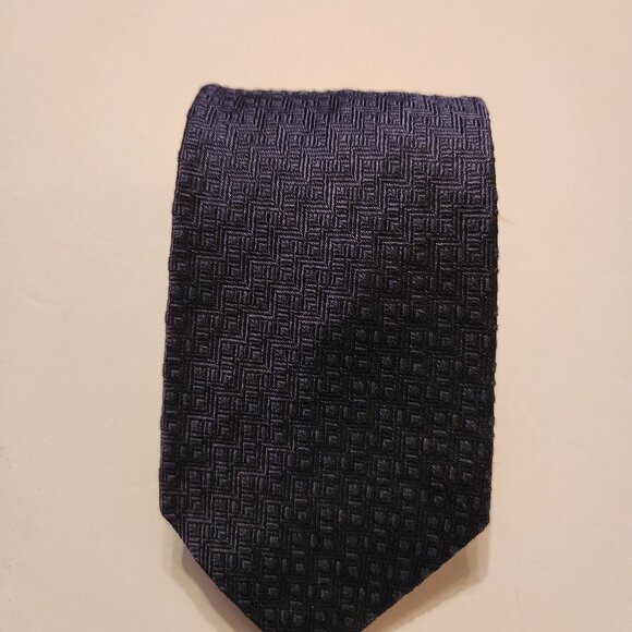 XMI for Nordstrom men's new blue 100%silk tie 3 3/4